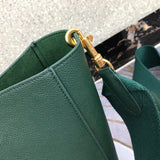 Side profile of structured statement women's handbag – women's premium purse