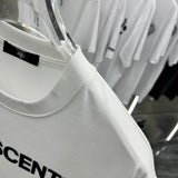 Full styled look of Louis Vuitton cotton t-shirt with monogram-inspired silhouette