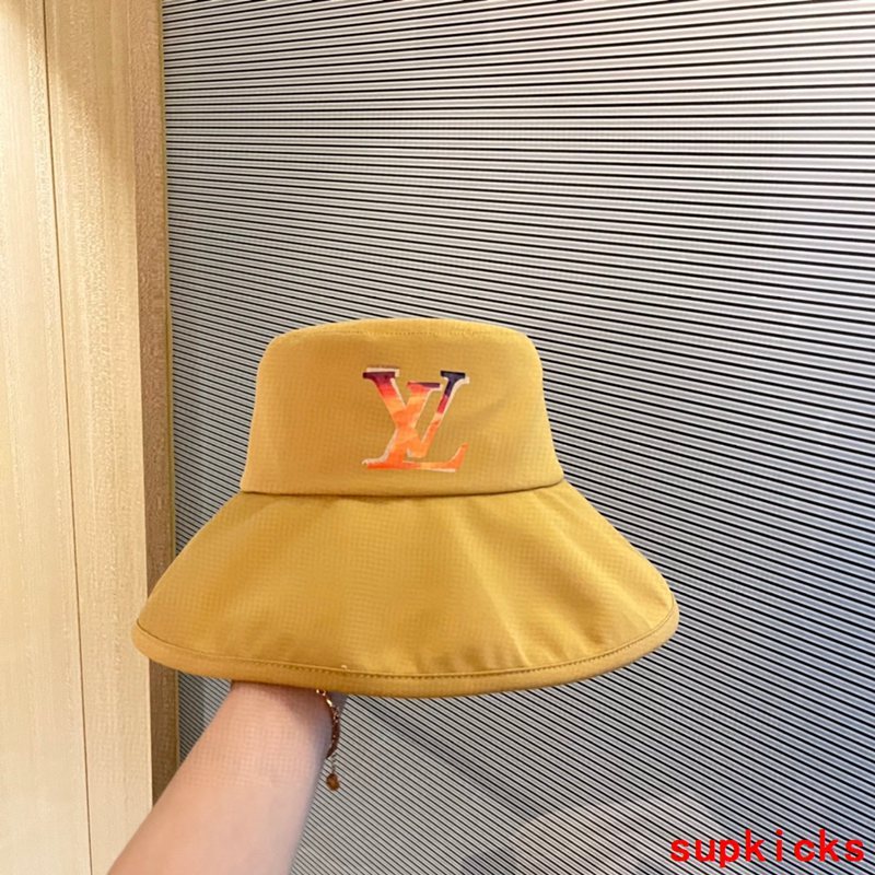 Close-up detail view of Louis Vuitton unisex cap
