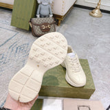 Gucci sneakers detailed view showing premium designer craftsmanship