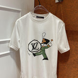 Back view of Louis Vuitton cotton t-shirt with relaxed-fit cut