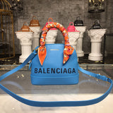 Sleek Faux Leather Handbag - Sleek Minimalist Lines | Women's Everyday Carry Handbag #887 - side angle view (image 2) of designer-inspired handbag