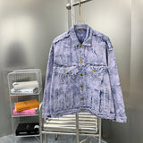 Front view of Louis Vuitton luxury clothing with signature branding