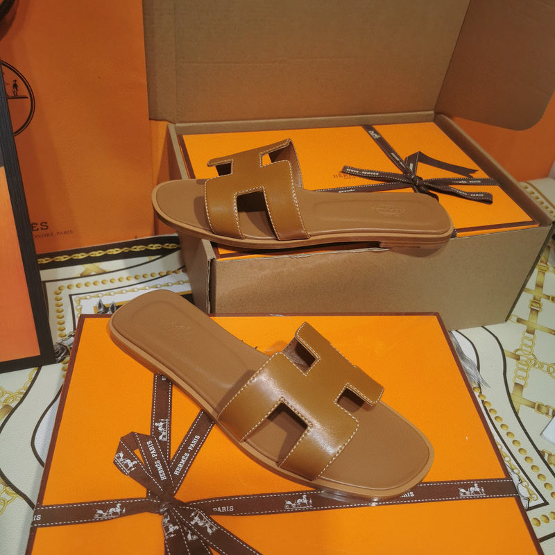 Hermès Red Crisscross Strap Sandals - Back View