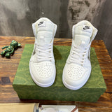 Gucci sneakers detailed view showing premium designer craftsmanship