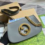 Back view of refined sleek women's handbag – women's luxury accessory