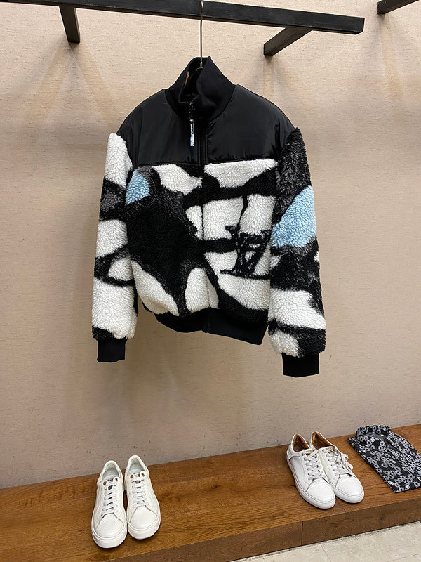 Back view of Louis Vuitton luxury clothing with everyday silhouette