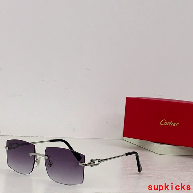 Angled view of Cartier unisex sunglasses
