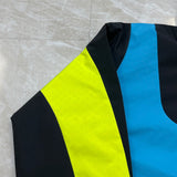 Side profile of Louis Vuitton luxury clothing with monogram-inspired silhouette