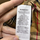 Close-up of Burberry designer clothing craftsmanship