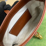Close-up detail of classic refined women's handbag – women's luxury handbag