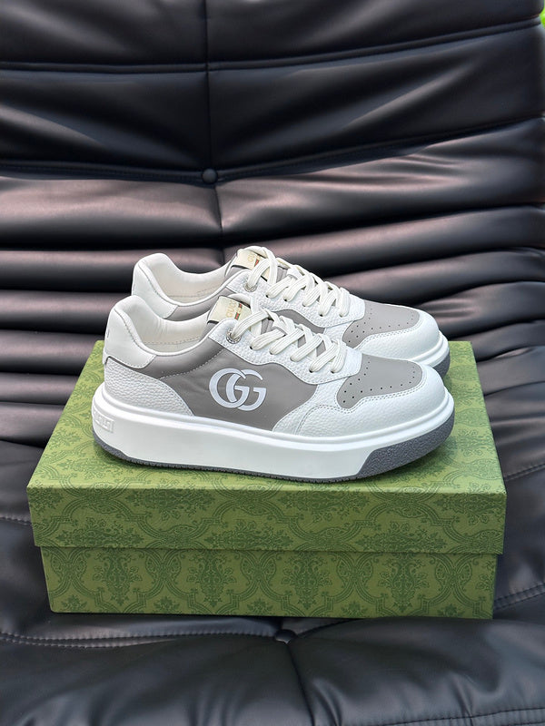 Gucci bold contrast luxury sneakers view 7 sleek tonal finish
