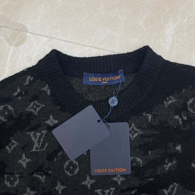 Front view of Louis Vuitton luxury clothing with streetwear-inspired cut