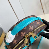 Top view of structured signature women's handbag – women's everyday handbag