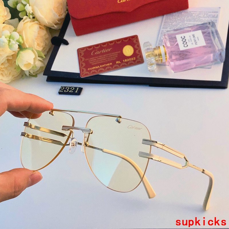 Angled view of Cartier unisex sunglasses