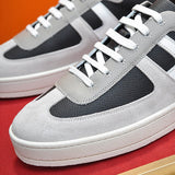Hermès Grey Pointed-Toe Flats - Lifestyle Styling Shot