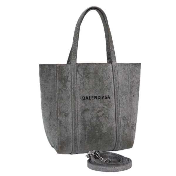 Balenciaga Everyday Tote XXS Hand Bag Leather 2way Silver Silver | Premium Leather Tote