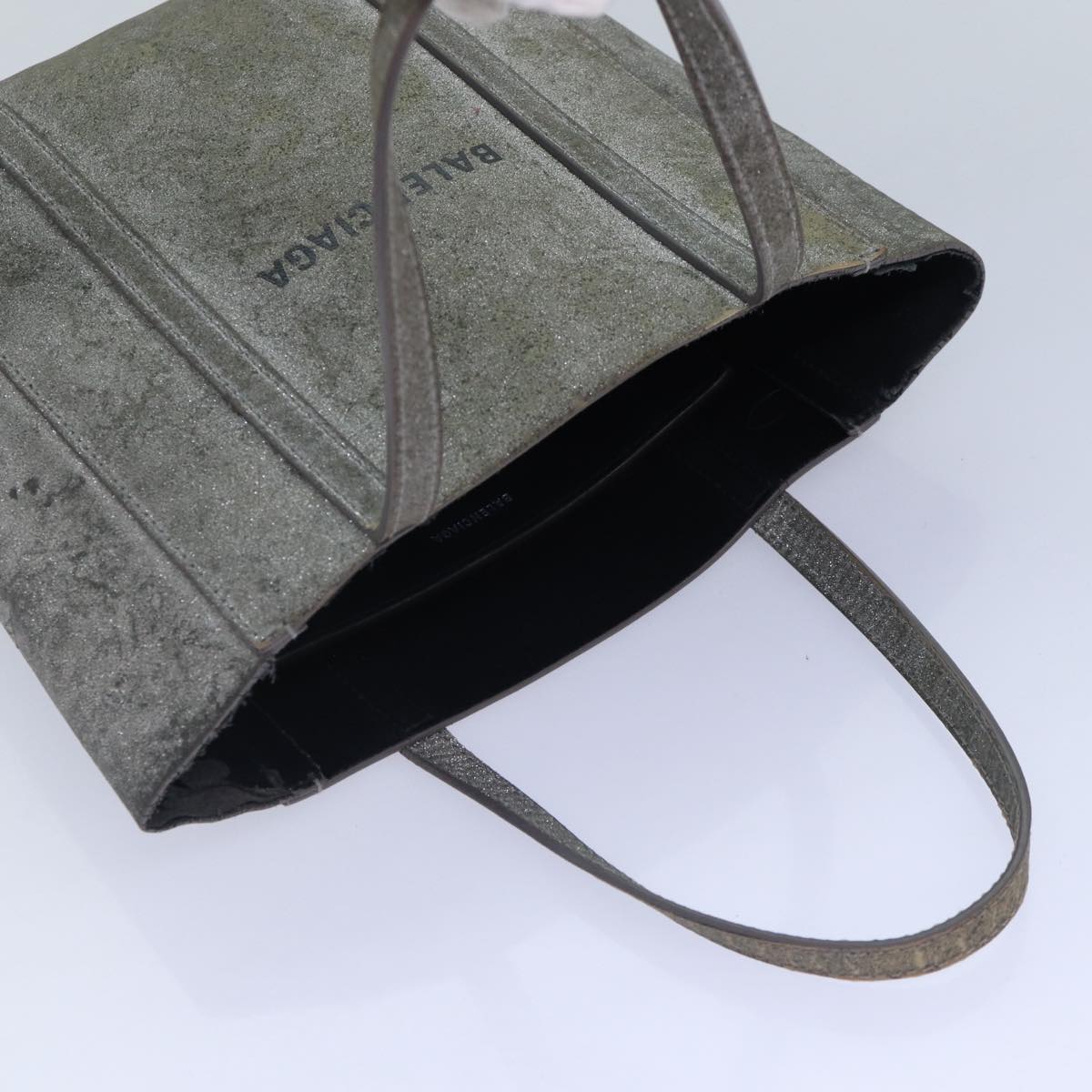 Balenciaga Everyday Tote XXS Hand Bag Leather 2way Silver Silver | Premium Leather Tote