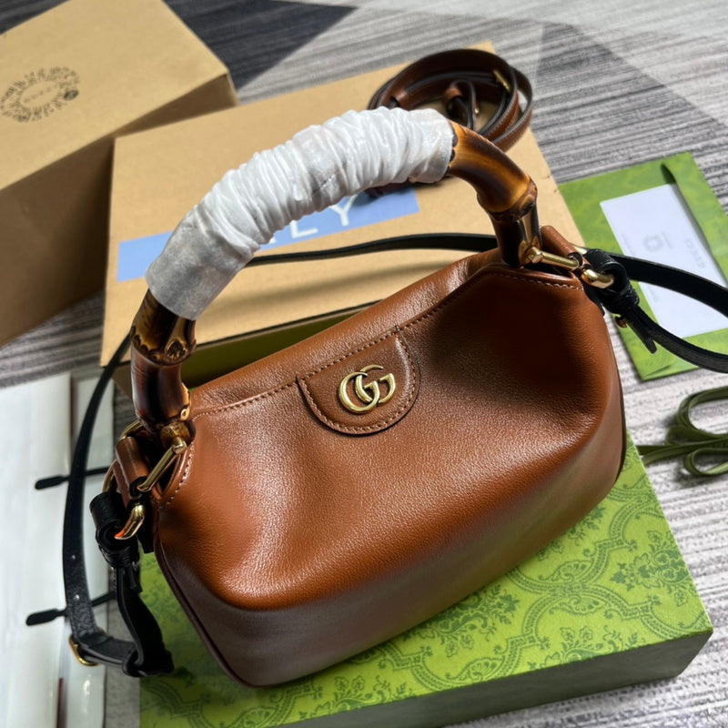 Back view of structured signature women's handbag – women's everyday handbag