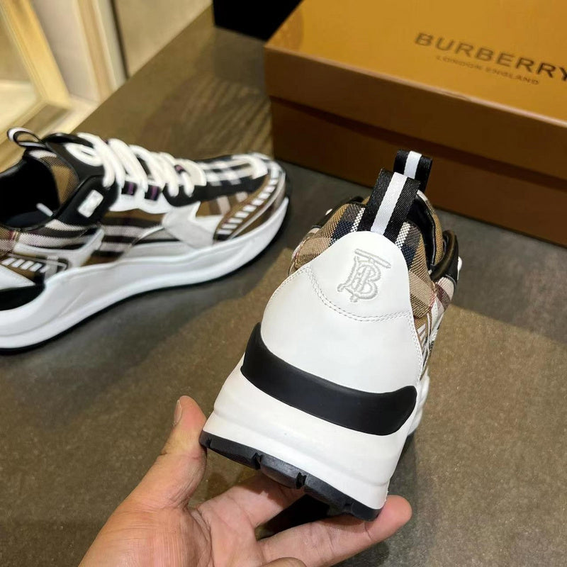 Burberry Burgundy Slip-On Sneakers - Back View