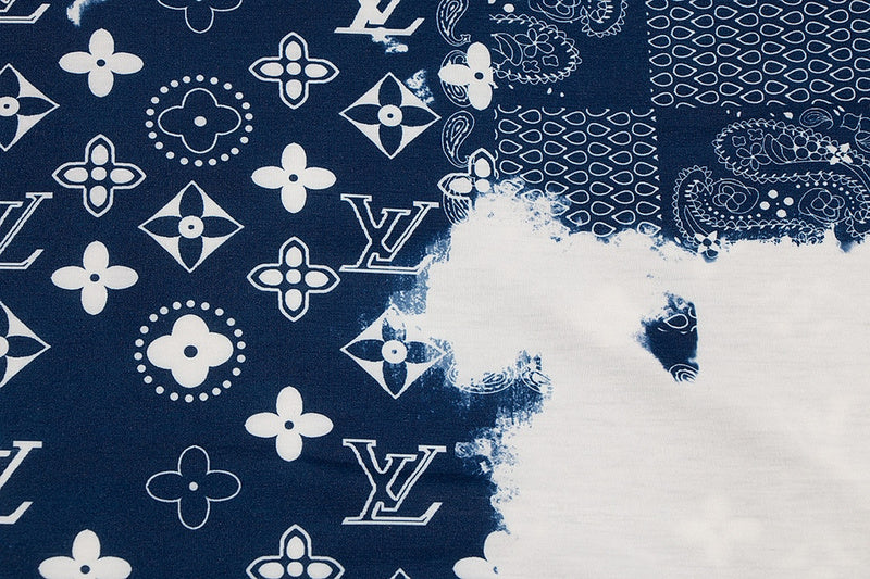 Front view of Louis Vuitton cotton t-shirt with runway-inspired design