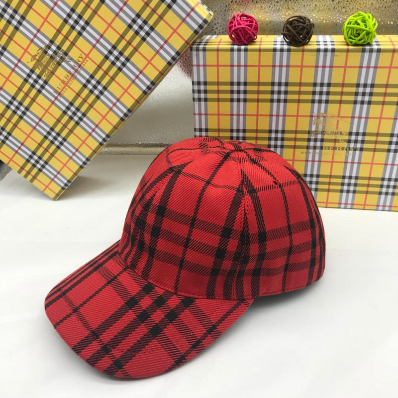 Side view of Burberry unisex cap