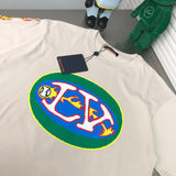 Side profile of Louis Vuitton cotton t-shirt with logo-detail design