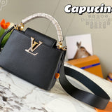 Side profile of structured statement women's handbag – women's designer-style accessory
