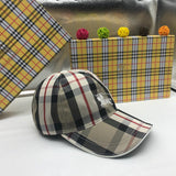 Angled view of Burberry unisex cap