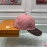Close-up detail view of Louis Vuitton unisex cap