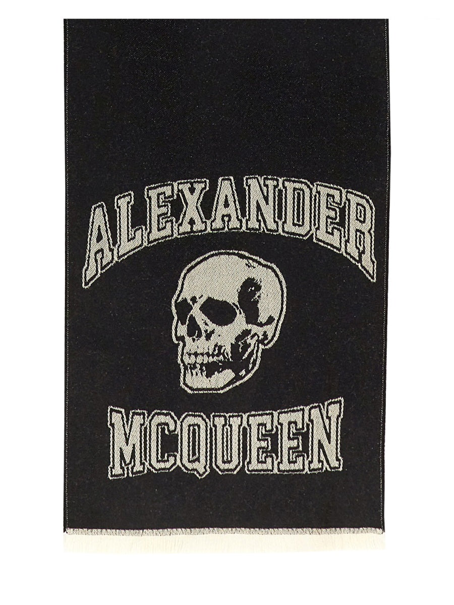 Alexander McQueen premium scarves & wraps detail and craftsmanship close-up