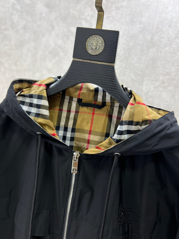 Close-up of Burberry designer clothing craftsmanship