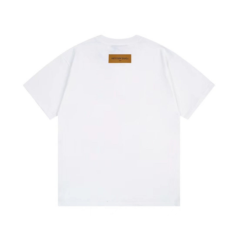Side profile of Louis Vuitton cotton t-shirt with contemporary cut