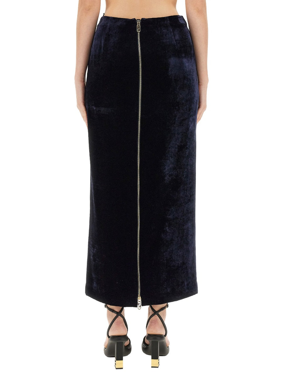 Fendi premium skirts detail and craftsmanship close-up