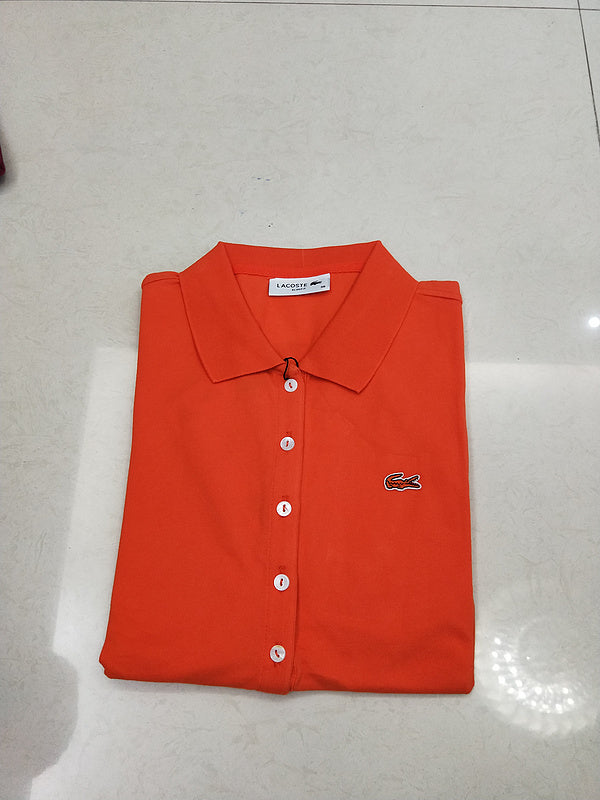 Back view of Lacoste luxury clothing with tailored silhouette