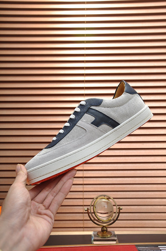 Hermès Beige High-Top Sneakers - Detail Shot of Craftsmanship