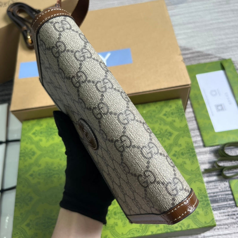 Back view of statement classic women's handbag – women's designer-style accessory