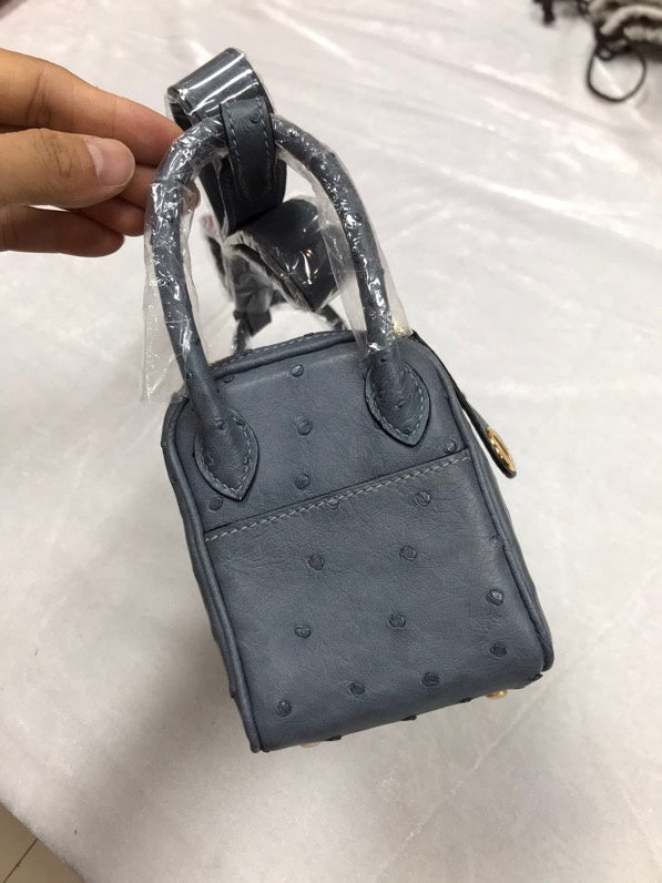 Close-up detail of curated bag design