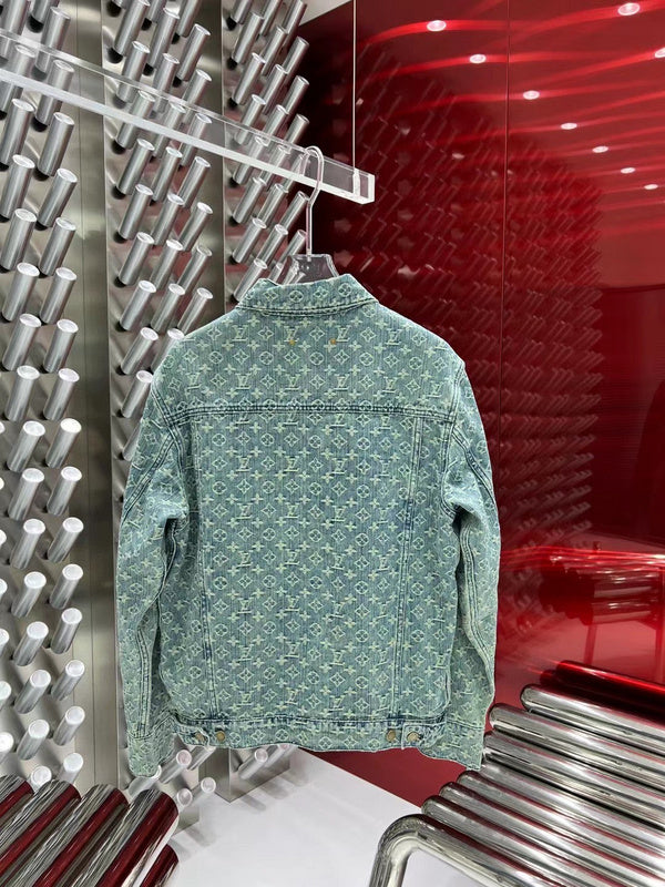 Back view of Louis Vuitton luxury clothing with everyday silhouette