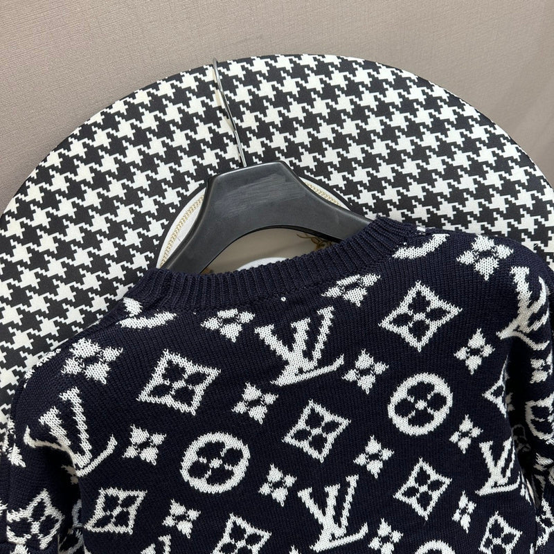 Full styled look of Louis Vuitton luxury clothing with everyday silhouette