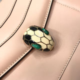 Statement Vegan Leather Handbag - Signature Hardware Accents | Women's Designer-Inspired Purse #1768 - hardware and detail close-up (image 5) of designer-inspired handbag