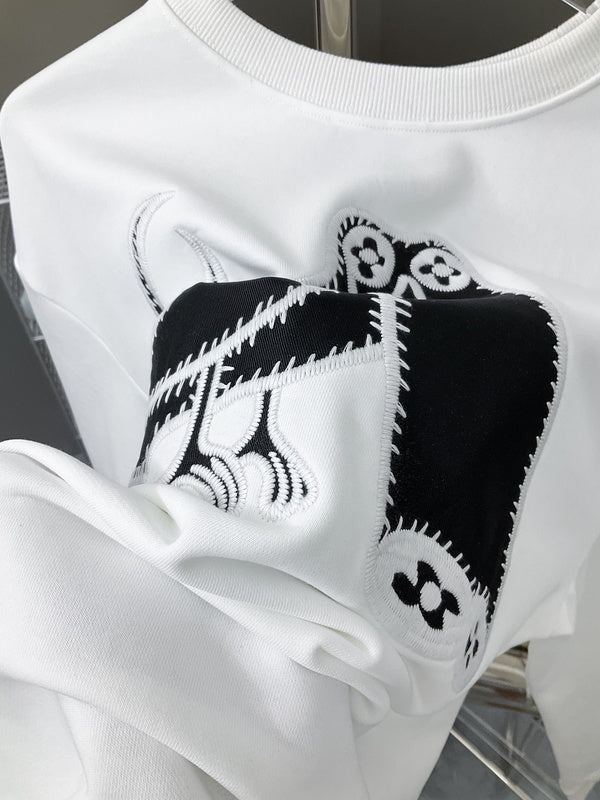 Back view of Louis Vuitton luxury clothing with streetwear-inspired cut
