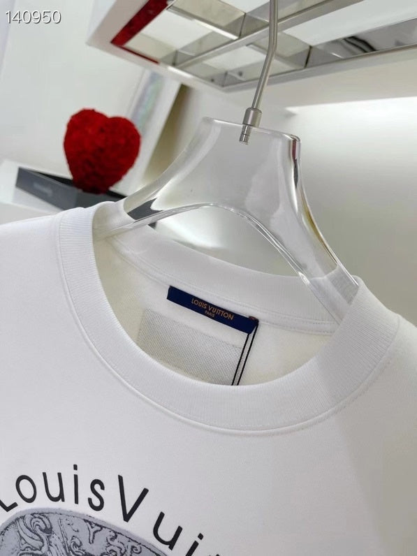 Back view of Louis Vuitton luxury clothing with runway-inspired design