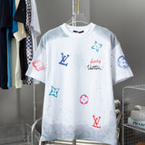 Front view of Louis Vuitton cotton t-shirt with monogram-inspired silhouette