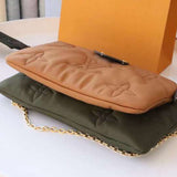 Interior view of classic sleek women's handbag – women's statement bag
