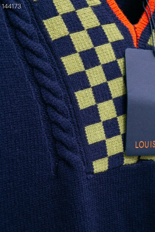 Full styled look of Louis Vuitton luxury clothing with streetwear-inspired cut