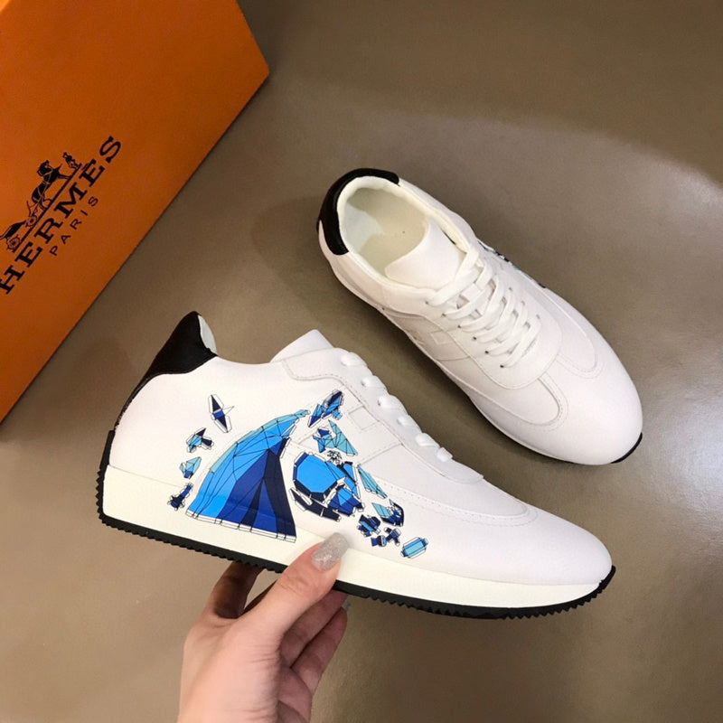 Hermès Nude Low-Top Sneakers - Front View