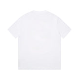 Close-up detail shot of Louis Vuitton cotton t-shirt with monogram-inspired silhouette