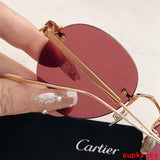 Side view of Cartier unisex sunglasses