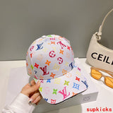 Close-up detail view of Louis Vuitton unisex cap